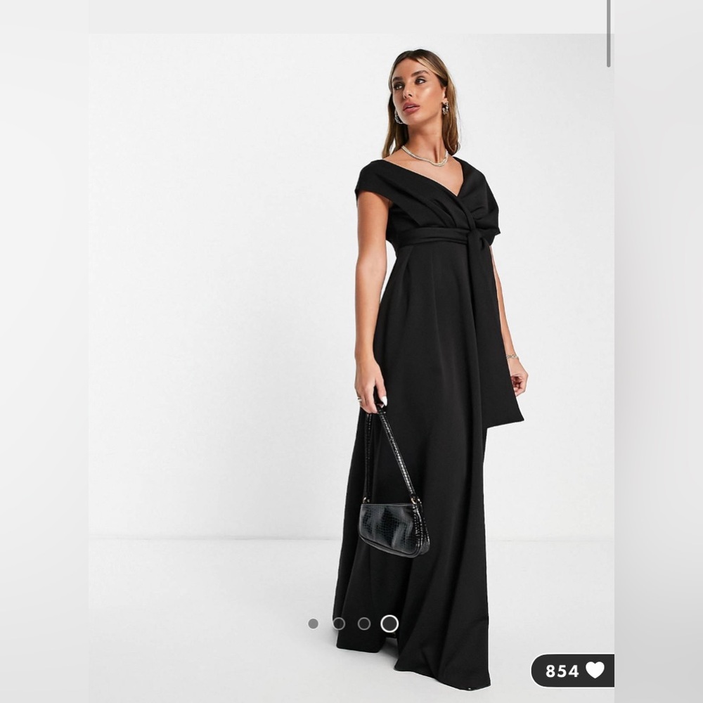 ASOS all black dress- long size US 6